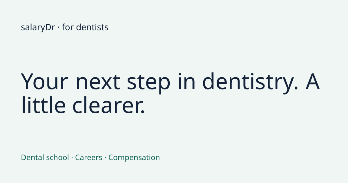 Dental Salary Database 2026 | Dentist Pay by Specialty & State | SalaryDr